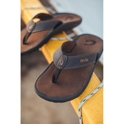 OluKai 'Ohana Sandals for Men - Dark Java/Ray - 12M