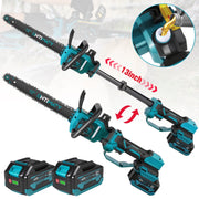 UNTIMATY Cordless Electric Chainsaw, 12 Inch, 1200W Motor, Automatic Chain Oiler, Tool-less Chain Tensioning, Blue