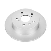 Power Stop Rear Brake Rotor with Genuine Geomet Coating, Aluminum Silver Finish, Direct Bolt-On Replacement, JBR1145EVC