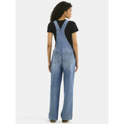 No Boundaries NB35HQ017485 Relaxed Wide-Leg Denim Overalls, Women's, Medium Wash, Size: L
