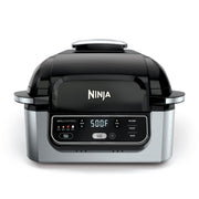 Ninja AG300 4-in-1 Indoor Grill with 4-Quart Air Fryer with Roast, Bake, and Cyclonic Grilling Technology