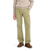 Dockers Men's Straight Fit Pleated Casual Chino Pants, British Khaki, 34X32