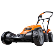 Cleva LawnMaster ME1218X Electric Lawn Mower, 12 AMP Motor, 19-Inch Rust-Resistant Deck, 2-in-1 Mulch and Side Discharge, Six Adjustable Cutting Heights, Lightweight with 6.7-Inch Wheels