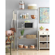 Ktaxon 5-Tier Wire Shelving Steel Storage Rack for Office Kitchen 30 x 14 x 60
