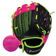 Franklin Sports Neo-Grip Teeball Gloves, Pink, Right Hand Throw, 9