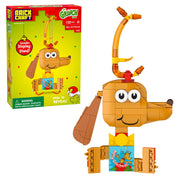 Brickcraft The Grinch Max Gift Reveal Decoration Building Kit, 132-Piece Holiday Collectible Brick Toy with Interactive Gift Box, Multicolor