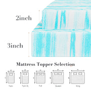 CONCETTA Memory Foam Mattress Topper with Cooling Gel, 3 Inch, Full Size