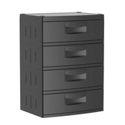 Hyper Tough HT-4DWR-BLK 4 Drawer Plastic Garage Storage Cabinet 18.7