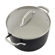 Meyer Corp 12573 KitchenAid Ceramic Forged Aluminum 10 Piece Nonstick Cookware Pots and Pans Set, Onyx Black