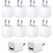 SENTINATECH 5v 1a Wall Chargers Cube 10 Pieces Set