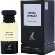 Lattafa Maison Alhambra Fusion Intense Eau de Parfum, Unisex, Aromatic Sweet Woody Leather Scent, 2.7 oz