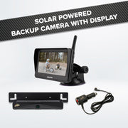 Armor All USB Solar Powered Vehicle Backup Camera with 4.3-Inch LCD Display, Wireless License Plate Mount, Adjustable Parking Guidelines, Weather-Resistant ABC2-1003-BLK