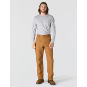 Carhartt Flannel-Lined Duck Dungarees for Men - Carhartt Brown - 29x32