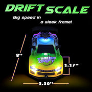 USA Toyz 2025 High-Speed Drift Racing RC Car, Blue, 1:16 Scale, 2.4GHz Remote, LED Headlights, USB Rechargeable