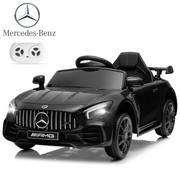 UBesGoo AMG GTR 12V Mercedes-Benz Electric Ride On Cars Toys for Kids, Black