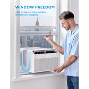 Midea 12,000 BTU Smart Inverter U-Shaped Window Air Conditioner, Energy Star Certified, Wi-Fi Enabled, Ultra Quiet, White, MAW12V1QWT