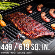 Expert Grill 4 720-0789MB Burner with Side Burner Propane Gas Grill in Blue