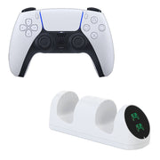 PlayStation DualSense Video Game Controller Bundle with USB Charging Dock, Midnight Black and White