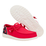 Hey Dude Wally Funk Solo Cup Loafers, Red White Blue, Men's 11M, Water Resistant Casual Shoes, Rubber Sole, 43884