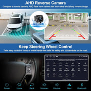 Podofo Android 15 Car Stereo, 9-Inch HD Touchscreen, 2GB RAM, 64GB Storage, Wireless Apple CarPlay, Android Auto, GPS Navigation, WiFi, FM/RDS Radio, AHD Backup Camera for Hyundai Accent 2012-2017