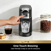 Chulux VES1085 Upgrade Single Serve Coffee Maker 12oz Fast Brewing Machine Brewer, Matte Black