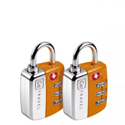Go Travel 344.201 TSA Combi Twin Padlocks - Orange