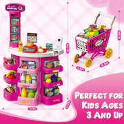 UUSUOO 922-196 Supermarket Playset for Kids,Pretend Play