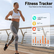 Xinwld Smart Watch T80, 1.95-Inch Ultra HD Touchscreen, Bluetooth 5.3 Calling, 110+ Sport Modes, Heart Rate and Sleep Monitor, IP68 Waterproof, Fitness Tracker for Men and Women