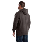 Berne Men's Heritage Thermal-Lined Full-Zip Hooded Sweatshirt, Charcoal, 3XL, Big & Tall, SZ101
