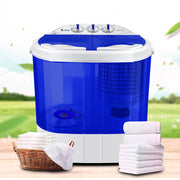 Ktaxon XPB30-RS3 10LBs Mini Twin Tub Washing Machine, white and blue