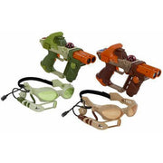 Hasbro Lazer Tag Team Ops Deluxe 2 Player System, Wireless Taggers with LCD Display, Heads-Up Display Units, Green, 71094