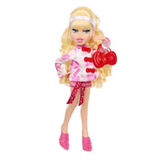 MGA Entertainment Bratz x Hello Kitty Cloe Sanrio Fashion Doll with Pink Plaid Overcoat, Accessories, Doll Stand, Multicolor, 11.5 in, 595694