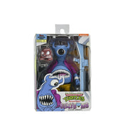 Neca Teenage Mutant Ninja Turtles Adventures Belly Bomb 7-Inch Action Figure with Extra Hands and Krang Mini Figure Blue