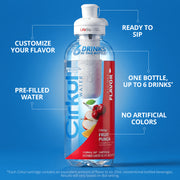 Cirkul LifeSip Fruit Punch Hydration Drink Mix Bottle with Flavor Dial Technology, Caffeine-Free, B Vitamin Enriched, 18.3 Fl Oz