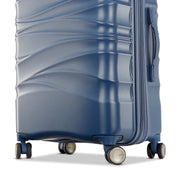 American Tourister Cascade 20-Inch Carry-On Spinner Luggage, Expandable, ABS Hardside Shell, RightHeight Handle, Dual Spinner Wheels, Slate Blue