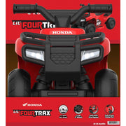 Honda KL-40053 6V FourTrax Ride on, Red - Easy Access Charging Port