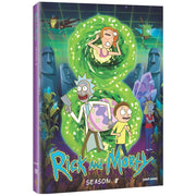 Rick and Morty Complete Eighth Season DVD, 10 Episodes, Dolby Atmos and Dolby Digital 5.1 Audio, Two-Disc Set, Multi-Language Subtitles, TV-MA Rated