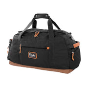 Eddie Bauer Bygone 45L Duffel Bag, Rugged Polyester/Nylon, Ballistic Polyester Bottom, U-Shaped Main Compartment, Adjustable Padded Shoulder Strap, Black, 23 x 9 x 14.5 in