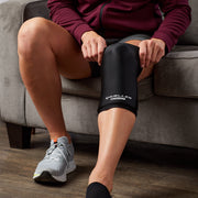 Mueller EZ Relief Compression Sleeve, Temperature-Holding Gel, 360 Compression, Black, Large