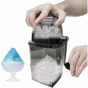 XIAOLONG Iceberg Ice Crusher, Manual Hand Crank, Stainless Steel Blades, Suction Base, Portable Silver Ice Breaker for Drinks and Ice Platters