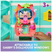 Gabby's Dollhouse Fairylandia Kitty Fairy Flutter-riffic Dollhouse Playset, 12-Piece Set with Exclusive Rainbow Winged Ring
