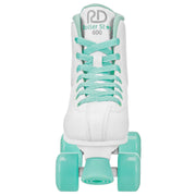 Roller Derby Roller Star 600 Women's High-Top Roller Skates, White/Mint, US Size 5, U731WW-05