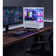 Evounic Gaming Desktop Computer, Intel Xeon i7 E5 10-Core, NVIDIA GTX 1660, 32GB RAM, 512GB SSD + 1TB HDD, Windows 11, WiFi 6, Bluetooth 5.4, 7 ARGB Fans, RGB Keyboard & Mouse, 650W PSU