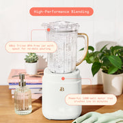 Beautiful 3-in-1 Kitchen System Blender Food Processor Personal Blender White 1200-Watt Motor 19878