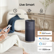 Smartmi Air Purifier 2, H13 True HEPA Filter, UV-C Light Disinfection, Smart App Control, Quiet Operation, Dark Blue, 484 Sq. Ft.