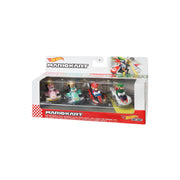 Hot Wheels GXX97 Mario Kart Vehicle 4-Pack, Set of 4 Fan-Favorite Characters