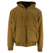 TrueTimber 10Stone Men's Hooded Jacket, Water-Repellent Cotton Duck, Berber Fleece Lining, Bronze Brown, 2XL, 81341784