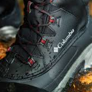 Columbia Bugaboot III Insulated Pac Boots for Men - Black/Bright Red - 12M