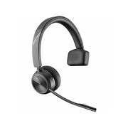 Poly Savi 7210 Wireless DECT Office Headset, Monaural, Noise-Canceling Microphone, Black, 400 ft Range, 12 Hours Talk Time, 7W6D4AAABA
