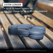 Sony WHCH520/B Wireless Headphones Bluetooth On-Ear Headset with Microphone, Black New